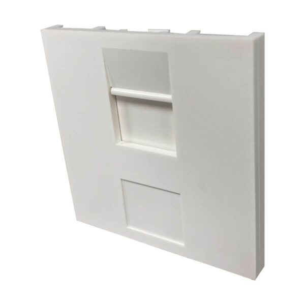 6c985ee75a6c8274ee86a8ecbb36f74e Tripp Lite series 1-Port UK-Style Unloaded Shuttered Module, 50 x 50 mm, White, TAA