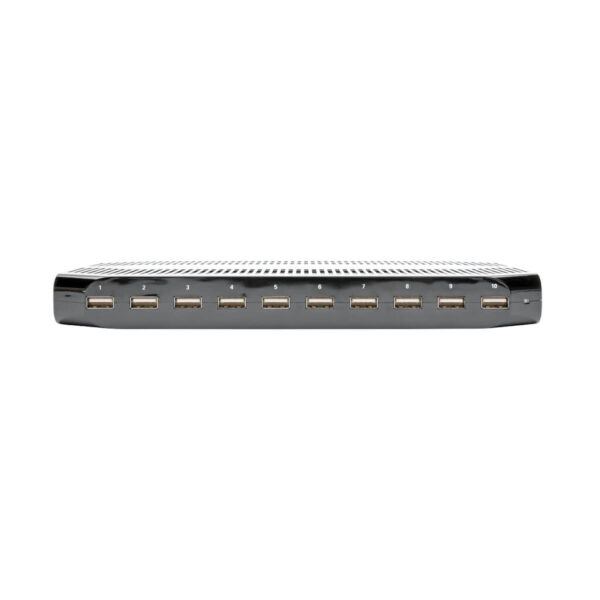 Tripp Lite series 10-Port USB Charging Station with Adjustable Storage, 12V 8A (96W) USB Charger Output, Schuko Power Cord