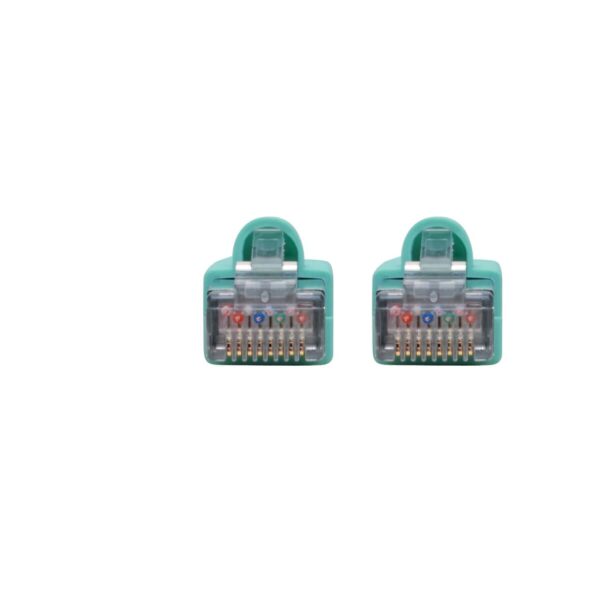 6ce4843ff25357b36f6fcfadf888b12f-9 Tripp Lite series Cat6a 10G Snagless Shielded STP Ethernet Cable (RJ45 M/M), PoE, Aqua, 3 ft. (0.91 m)