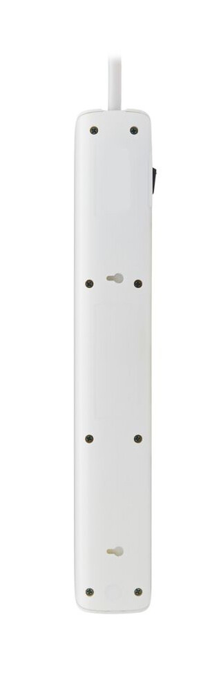 Tripp Lite series Protect It! 7-Outlet Surge Protector - 5-15R Outlets, 1500 Joules, 6 ft. (1.8 m) Cord, White