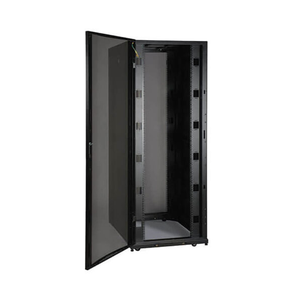 6cfe2f5ce44031568e807d6c613058c1 Tripp Lite series 48U SmartRack Wide Standard-Depth Rack Enclosure Cabinet with doors, side panels & shock pallet packaging