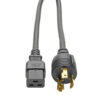 Tripp Lite series Power Cord, C19 to NEMA L6-30 - Heavy-Duty, 20A, 100-250V, 12 AWG, 12 ft. (3.66 m), Black