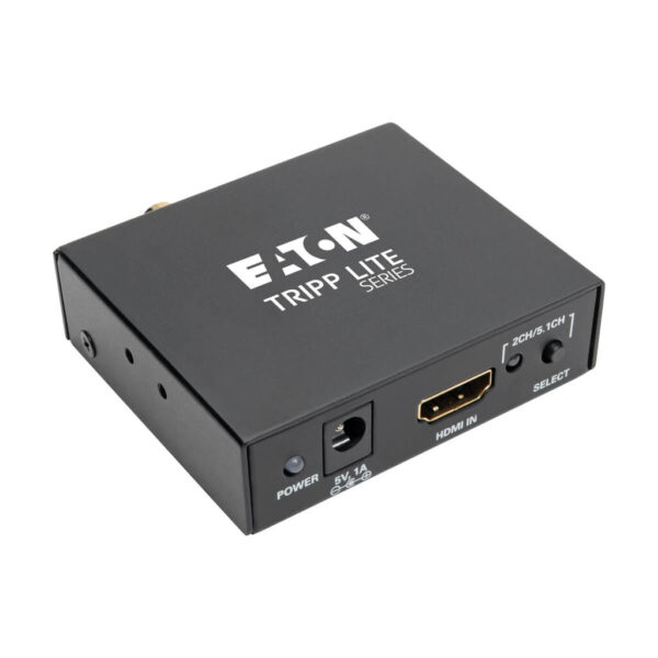 6d129ba1362f6fb78a0586a9beba19f8 Tripp Lite series 4K HDMI Audio De-Embedder/Extractor with TOSLINK, RCA and 3.5 mm Stereo Output, 5.1 Channel, HDCP, 4K 30Hz
