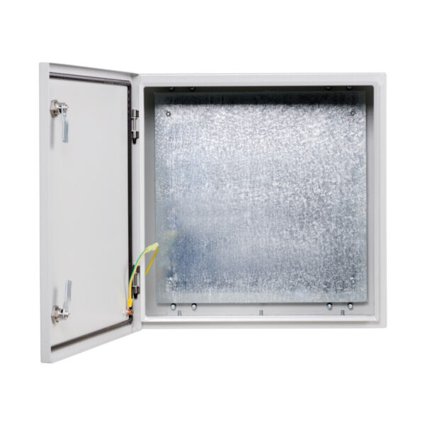 Tripp Lite series SmartRack Outdoor Industrial Enclosure with Lock - NEMA 4, Surface Mount, Metal Construction, 18 x 18 x 6 in., Gray
