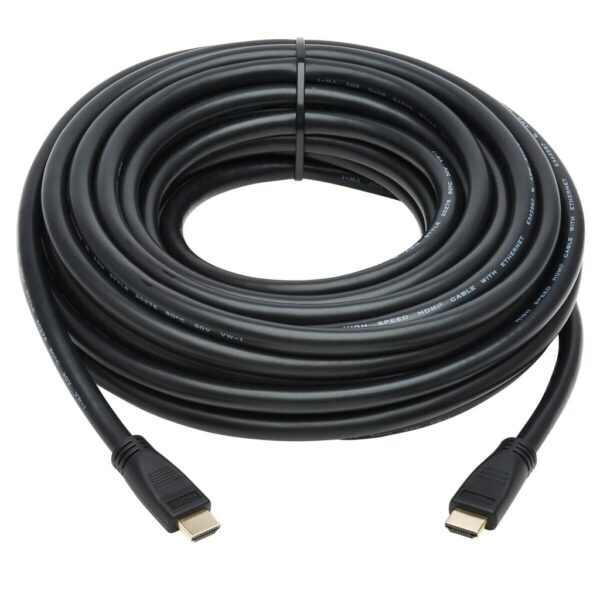 6d5953188ba8c9364b863882395c7c36 Tripp Lite series High-Speed HDMI Cable with Ethernet (M/M) - 4K, No Signal Booster Needed, Black, 40 ft.