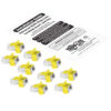 Tripp Lite series Universal RJ45 Locking Inserts, Yellow, 10 Pack, TAA