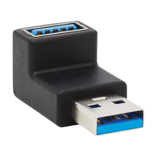 Tripp Lite series USB 3.0 SuperSpeed Adapter - USB-A to USB-A, M/F, Up Angle, Black