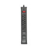 6dd37ab5319007302731b40b389e4f97 Tripp Lite TLM446USBB surge protector Black 4 AC outlet(s) 120 V 1,83 m