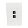 6de37de3d86e30424750ae2c48b3bd58 Tripp Lite series 2-Port Keystone Single-Gang Faceplate, White, TAA