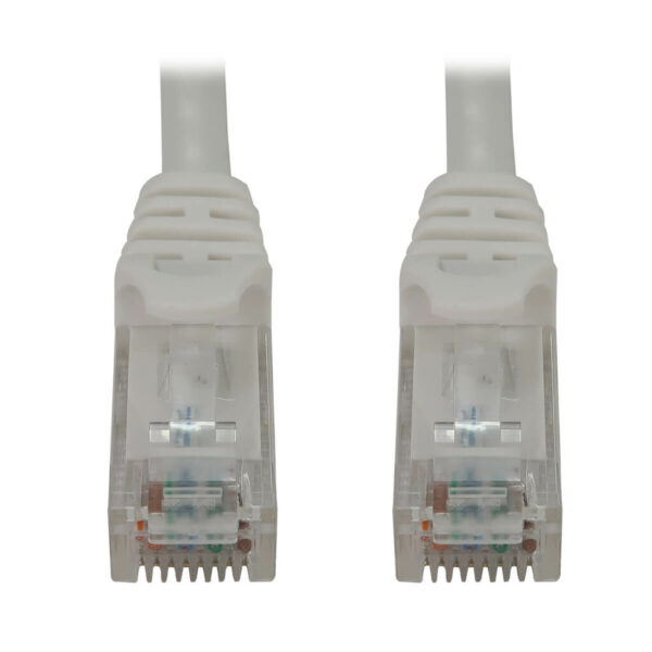 Tripp Lite series Cat6a 10G Snagless Molded UTP Ethernet Cable (RJ45 M/M), PoE, White, 25 ft. (7.6 m)