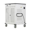 Tripp Lite Safe-IT 36-Device UV Charging Cart for Laptops and Chromebooks, 120V, 5-15P, 10 ft. Cord, Antimicrobial, White - CSC36VACUVC