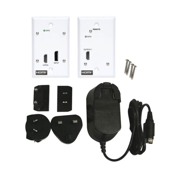 6e59794c209826f0e4348c5985c73a87 Tripp Lite series DisplayPort to HDMI over Cat6 Extender Kit, Wall Plate, 4K 60 Hz, 4:4:4, PoC, HDCP 2.2, 230 ft. (70.1 m), TAA