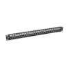 Tripp Lite series 24-Port 1U Rack-Mount STP Shielded Cat6a Feedthrough Patch Panel, RJ45 Ethernet, TAA