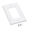 Tripp Lite series Single-Gang Faceplate, Decora Style - Vertical, White, TAA