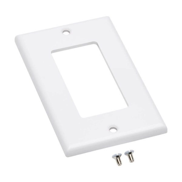Tripp Lite series Single-Gang Faceplate, Decora Style - Vertical, White, TAA