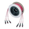 Tripp Lite MTP/MPO Multimode Base-8 Trunk Cable, 24-Strand, 40GB/100GB, 40/100GBASE-SR4, OM4 Plenum-Rated (3xF/3xF), Magenta, 15 m - N858-15M-3X8-MG