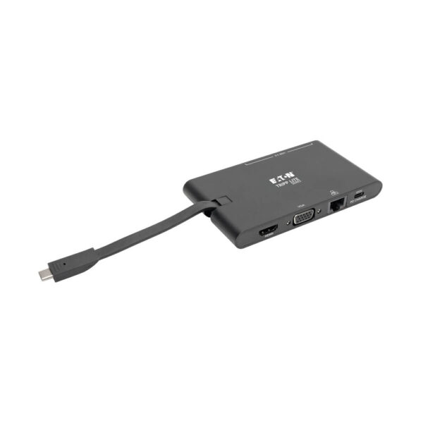 6e6cb2403c38f8882f5e9d847eac6705 Tripp Lite series USB-C Dock - 4K HDMI, VGA, USB 3.x (5Gbps), USB-A/C Hub, Gigabit Ethernet, Memory Card Slots, 100W PD Charging