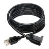 Tripp Lite series Power Extension Cord, NEMA 5-15P to NEMA 5-15R - 13A, 120V, 16 AWG, 10 ft. (3.05 m), Black