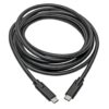 6e9fbe903943aec8335ae1e5ab5b2657 Tripp Lite series USB-C Cable (M/M) - USB 3.2, Gen 1 (5 Gbps), Thunderbolt 3 Compatible, 10 ft. (3.05 m)