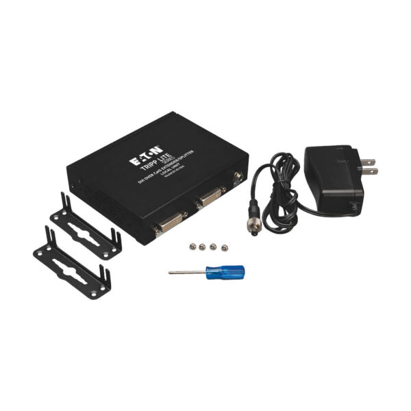 6ea64f836c539c26c7d87b3743d1fc2c Tripp Lite series 4-Port DVI over Cat5/6 Splitter/Extender, Box-Style Transmitter for Video, DVI-D Single Link, 200 ft. (60 m), TAA