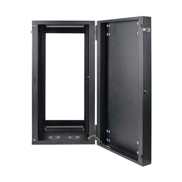 6eb2a55f47b684e8d1bb9e4448e9d21a Tripp Lite series SmartRack 26U Low-Profile Switch-Depth Wall-Mount Half-Height Rack Enclosure, Clear Acrylic Window, Hinged Back