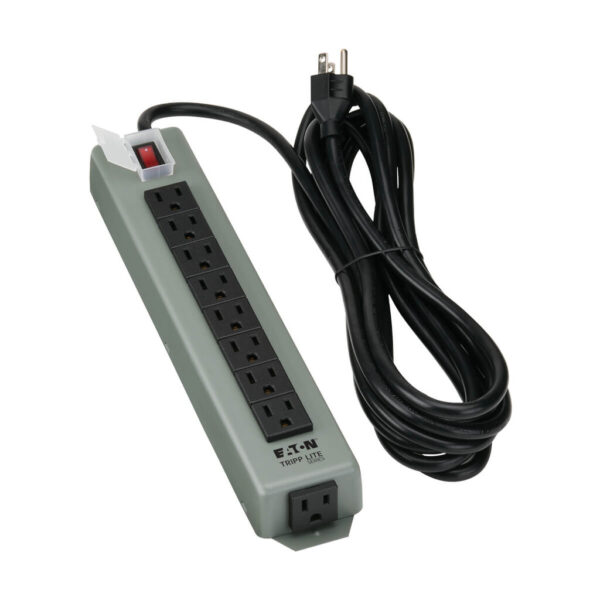 Tripp Lite series Industrial Power Strip, 9-Outlet, 15 ft. (4.6 m) Cord - Accommodates 1 Transformer