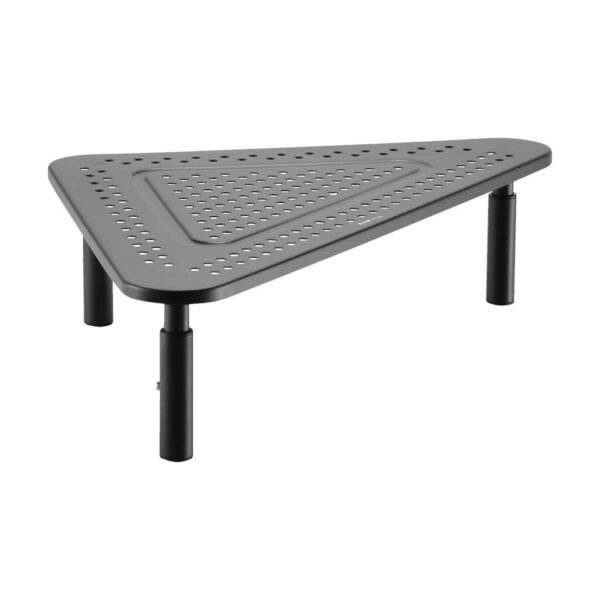 Tripp Lite series Monitor Riser for Desk, 12 x 20 in. - Height Adjustable, Corner, Metal, Black