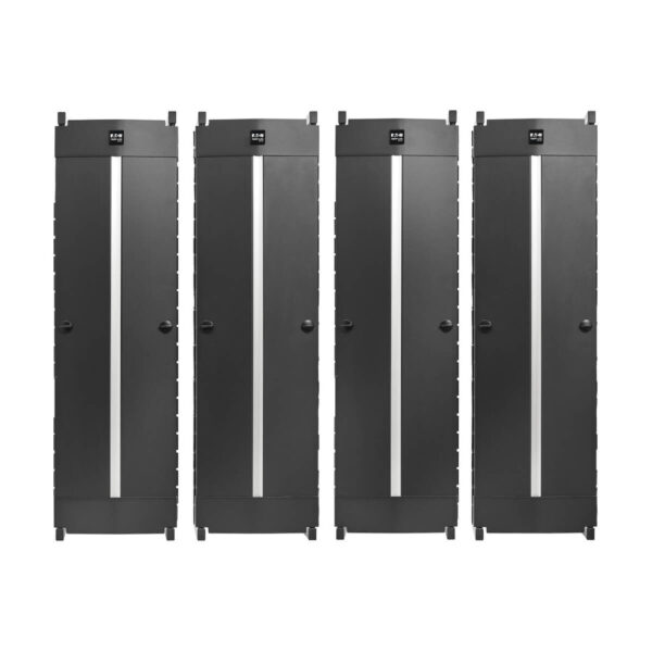 6f248a405b8904c372cb03bec8c94ec1 Tripp Lite series High-Capacity Vertical Cable Manager - Deep Double Finger Duct with Cover, Double Sided, 12 in. Wide, Black, 7 ft. (2.2 m)