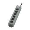 Tripp Lite series Industrial Power Strip, 6 Right-Angle Outlets, 15 ft. (4.6 m) Cord, Mounting Tabs