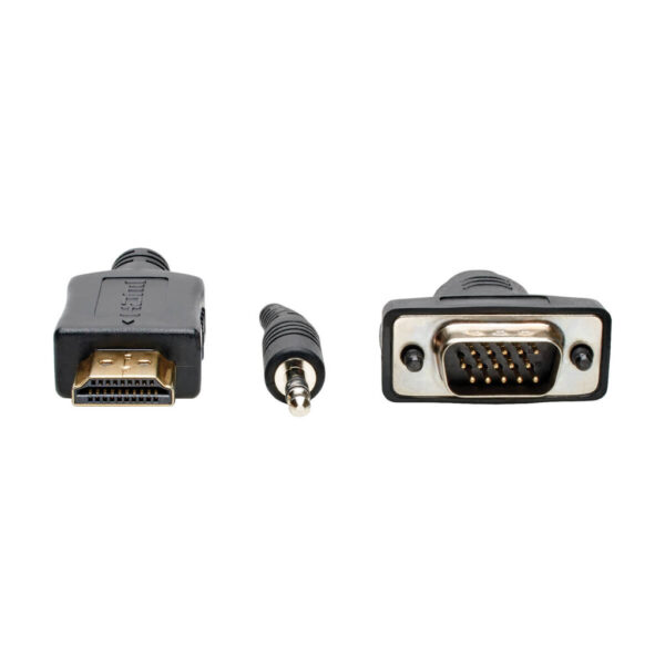 6f3795d817a8d6f2c4136b72abe2cb47 Tripp Lite series HDMI to VGA + Audio Active Adapter Cable (HDMI to Low-Profile HD15 + 3.5 mm M/M), 15 ft. (4.6 m), TAA