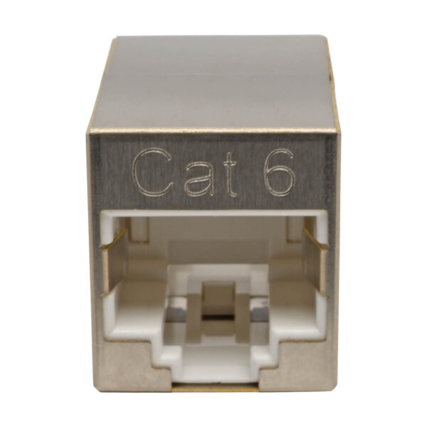 6f54d87bc827a5c703b1c33ec4aded25 Tripp Lite series Cat6 Straight-Through Modular Shielded Compact In-Line Coupler (RJ45 F/F), TAA