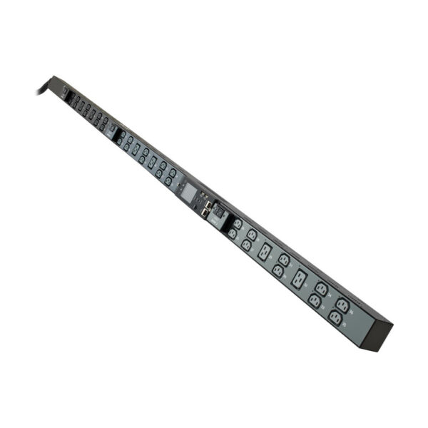 Tripp Lite 12.6kW 200-240V 3-Phase IsoBreaker Managed PDU, Gigabit, 36 Outlets, IEC 309 60A Blue Input, 10 ft. Cord, 0U, 70 in., TAA - PDU3EVSR1G60