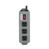 Tripp Lite series Industrial Power Strip, 3-Outlet, 6 ft. (1.8 m) Cord, NEMA 5-15P Plug, Switch Guard