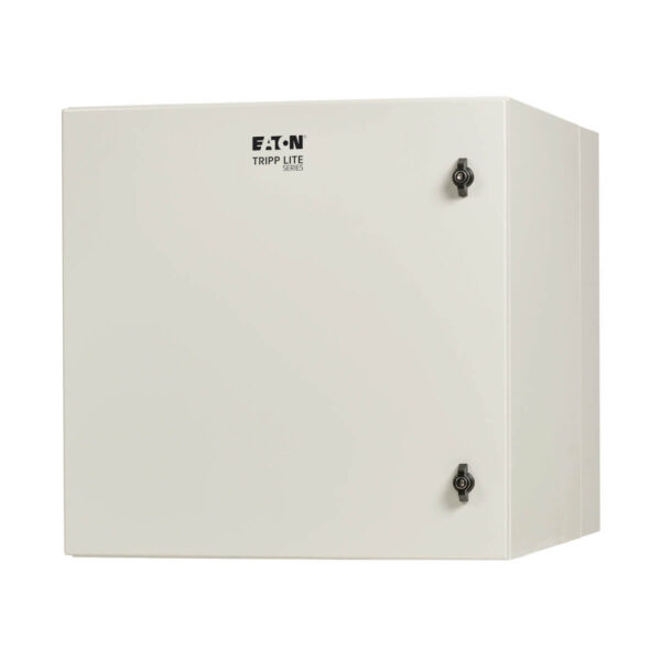 Tripp Lite series SmartRack Industrial Enclosure with Lock - NEMA 4, Wall Mount, Metal Construction, Hinged Back, 28 in. Depth, 12U, Gray