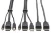 6fe70bd5aa3fcc24bdd2a580c047dc33 Tripp Lite series Dual DisplayPort KVM Cable Kit - DP, USB, 3.5 mm Audio (3xM/3xM) + DP (M/M), 4K, 4:4:4, 6 ft. (1.83 m), Black