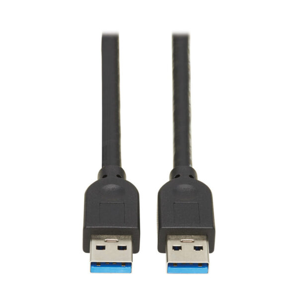 6ff811074ab7be6d5ed9a2dcf2462e95-1 Tripp Lite series USB 3.0 SuperSpeed A to A Cable for USB 3.0 All-in-One Keystone/Panel Mount Couplers (M/M), Black, 10 ft. (3 m) - U325-010