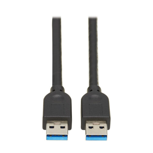 Tripp Lite series USB 3.0 SuperSpeed A to A Cable for USB 3.0 All-in-One Keystone/Panel Mount Couplers (M/M), Black,15 ft. (4.6 m)