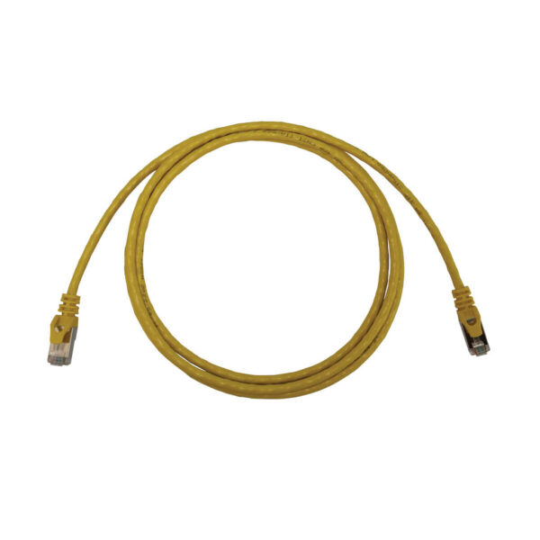 701625dce7a2dc5b9f293bb6a3084da3-1 Tripp Lite series Cat6a 10G Snagless Shielded Slim STP Ethernet Cable (RJ45 M/M), PoE, Yellow, 6 ft. (1.8 m)