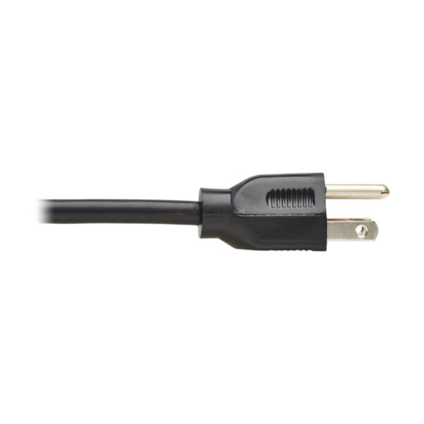 7017a32fd3447b53896a1eca1cd97277 Tripp Lite series Computer Power Cord, NEMA 5-15P to C13 - 10A, 125V, 18 AWG, 1 ft. (0.31 m), Black