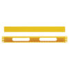 Tripp Lite series Horizontal Cable Manager - Finger Duct with Cover, Yellow, 1U