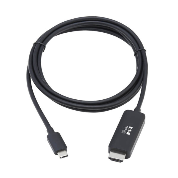 Tripp Lite series USB-C to HDMI Adapter Cable (M/M), 4K, 4:4:4, Thunderbolt 3 Compatible, Black, 6 ft. (1.8 m)