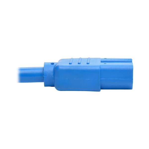 Tripp Lite series Power Cord C14 to C15 - Heavy-Duty, 15A, 250V, 14 AWG, 6 ft. (1.83 m), Blue
