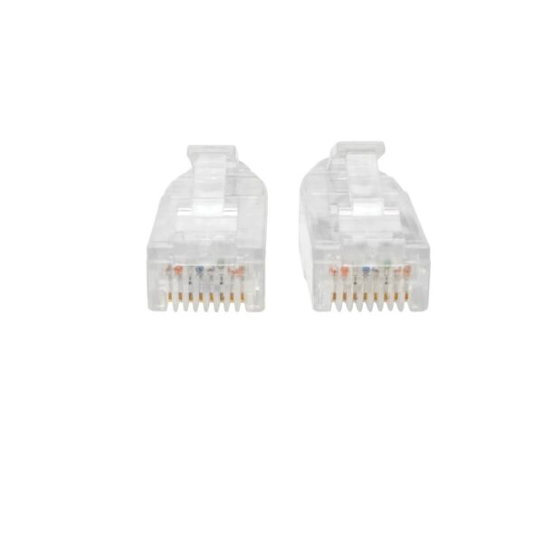 7064b3fe8fe523875e9f053043d4fe2b-3 Tripp Lite series Cat6 Gigabit Snagless Slim UTP Ethernet Cable (RJ45 M/M), PoE, Gray, 15 ft. (4.57 m)
