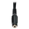 70689f52a097cf8b722da8234a547499 Tripp Lite series 3.5 mm 4-Position to 3.5 mm 3-Position Audio Headset Splitter Adapter Cable (F/2xM), 6 in. (15.2 cm)