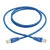 707e66e2907f3719e65dffa6ad9acebd Tripp Lite series Cat6a 10G Snagless Shielded STP Ethernet Cable (RJ45 M/M), PoE, Blue, 5 ft. (1.52 m) - N262-005-BL
