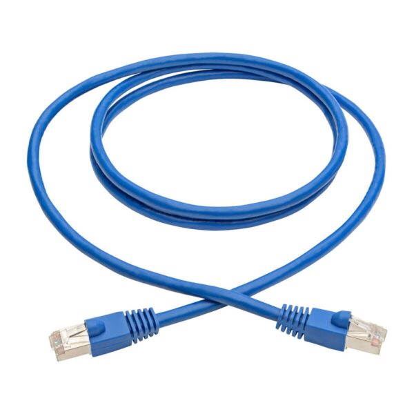 707e66e2907f3719e65dffa6ad9acebd Tripp Lite series Cat6a 10G Snagless Shielded STP Ethernet Cable (RJ45 M/M), PoE, Blue, 5 ft. (1.52 m) - N262-005-BL