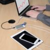 Tripp Lite series 4-Port USB-C Hub, USB 3.x (5Gbps), 4x USB-A Ports, USB Micro-B Power Input, Silver