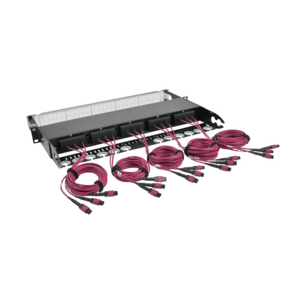 70f41de041e0be9bfc48ed4a0c3237a0 Tripp Lite series 40/100Gb Fiber Breakout Patch Panel, 40Gb to 4 x 10Gb, 100Gb to 4 x 25Gb, 15 MTP QSFP to 60 LC Duplex OM4 50/125 Multimode Ports, 1U