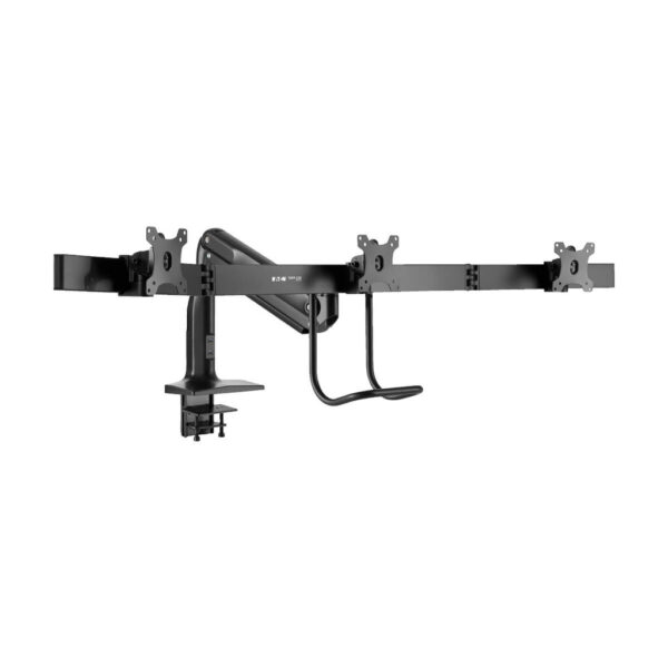 Tripp Lite Safe-IT Triple-Display Desk Clamp/Grommet Mount, Gas Spring Arm, Antimicrobial Tape, for 17 to 32 in. Displays - DMPDT1732AM