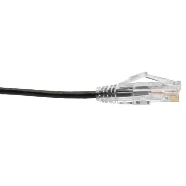 71319f5e87cb66d5aadda1df8652f829-7 Tripp Lite series Cat6 Gigabit Snagless Slim UTP Ethernet Cable (RJ45 M/M), PoE, Black, 3 ft. (0.91 m)